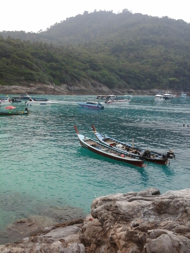 Longtail Boats at Raya Yai Island