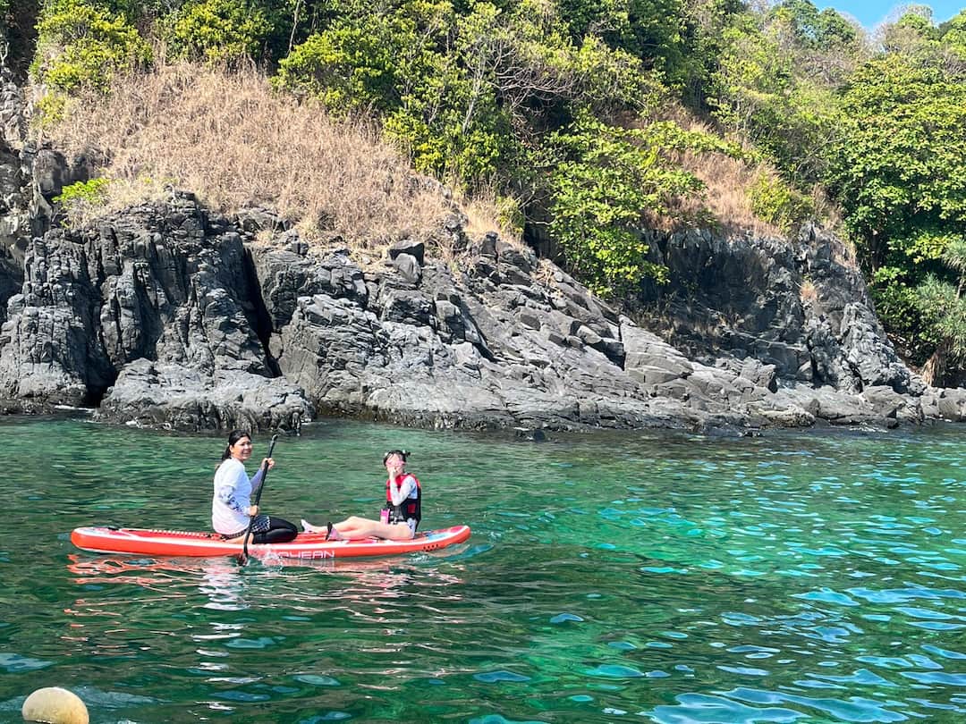 SUP boarding at Coral Island