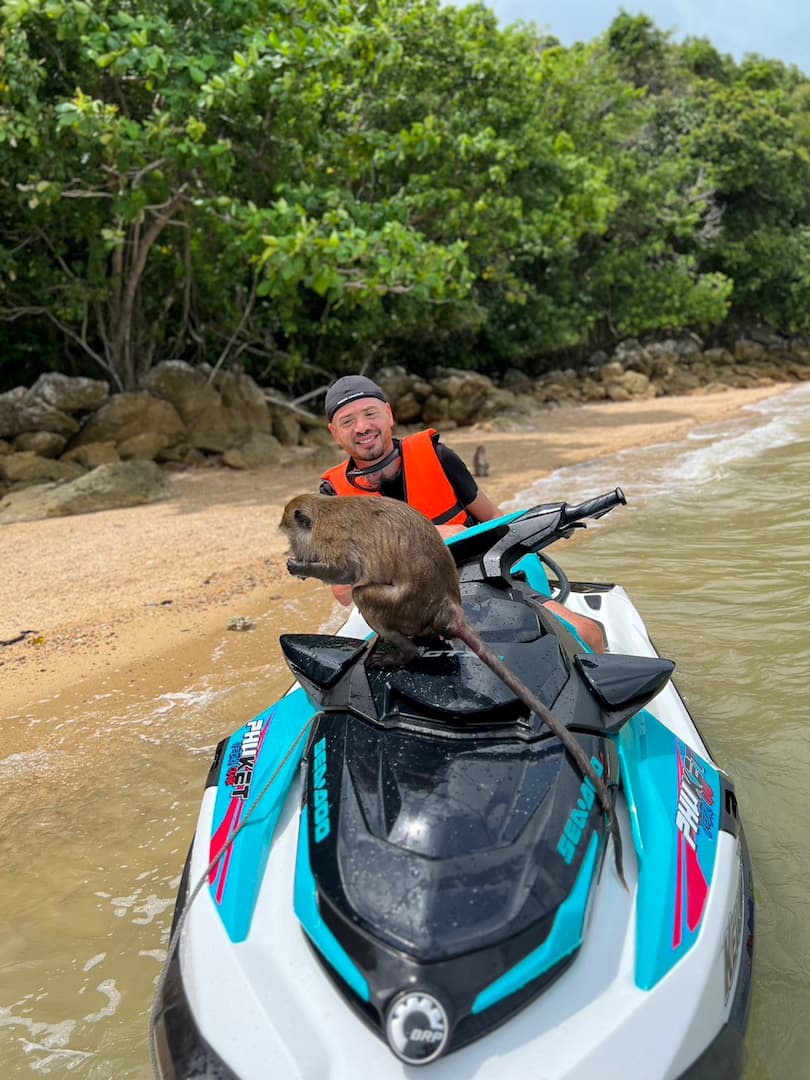 Jet Ski Phuket guest at Monkey Beach