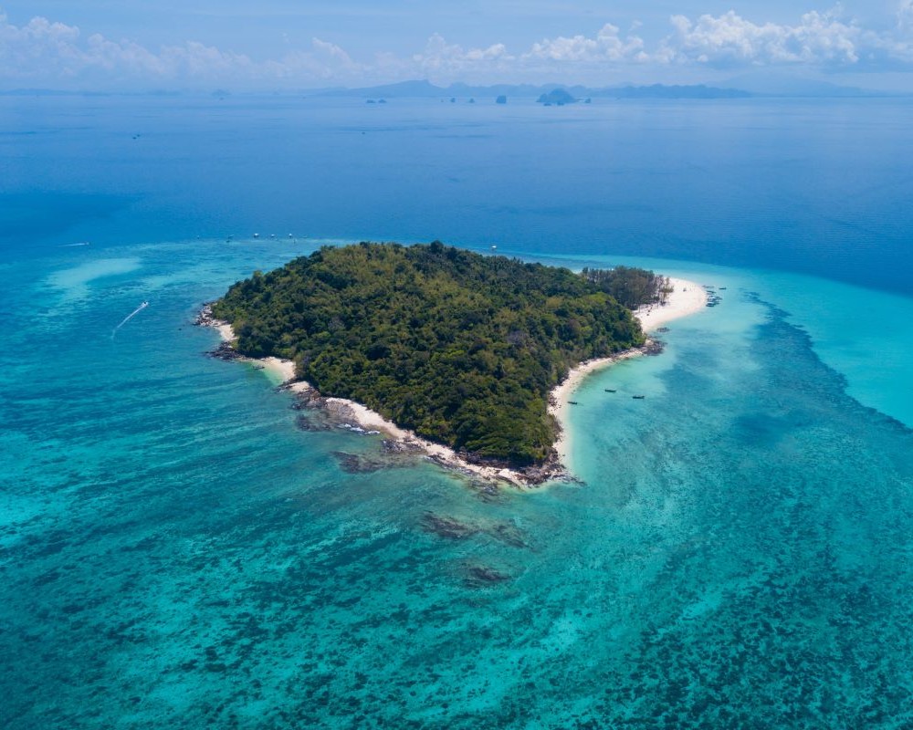 Areal view Bamboo Island