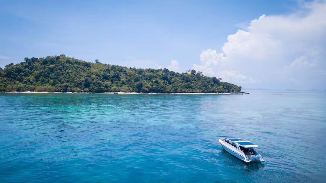 Boat at Bamboo Island
